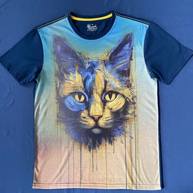 Футболки с полной запечаткой: Кіт Портрет